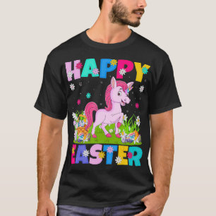 Unicorn Lover Happy Easter Bunny Unicorn Easter Su T-Shirt