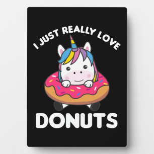 Unicorn Loves Donuts Unicorns Are Pink     Plaque