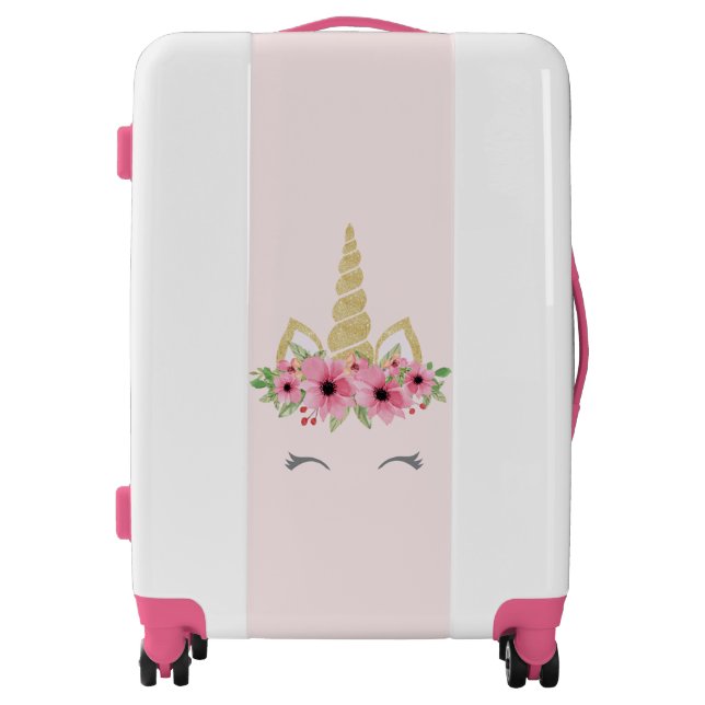 Unicorn Luggage Suitcase Gift (Front)