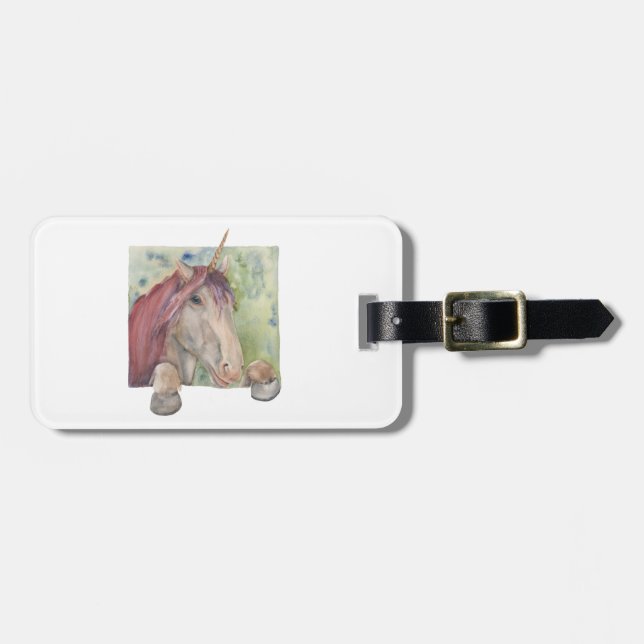 Unicorn Luggage Tag (Front Horizontal)