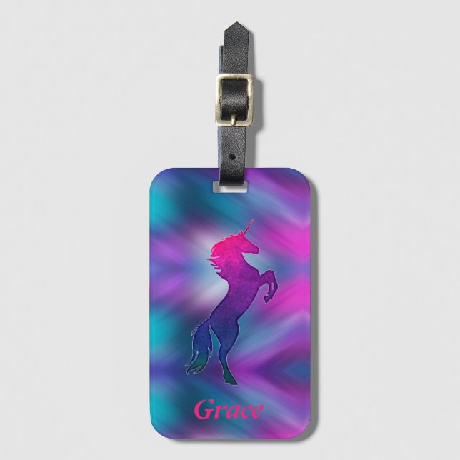 Unicorn Luggage Tag (Front Vertical)