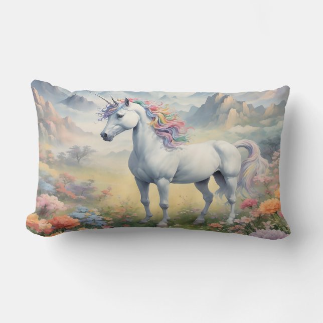 Unicorn Lumbar Pillow (Front)