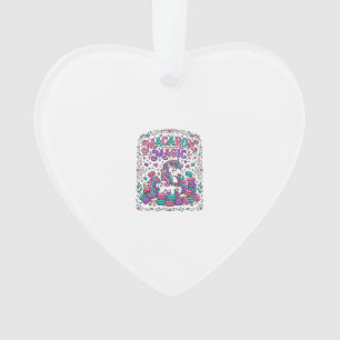 Unicorn Macaron Magic Colorful Marketplace Artwork Ornament