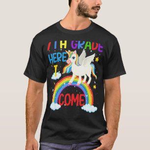 Unicorn Magic 7th Grade Here I Come Back To School T-Shirt
