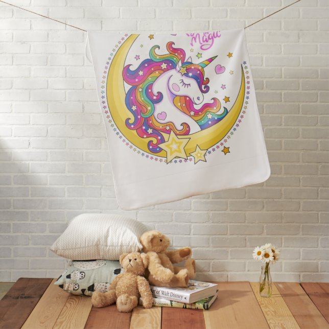 Unicorn Magic Baby Blanket (In Situ)