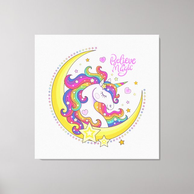 Unicorn Magic Canvas Print (Front)