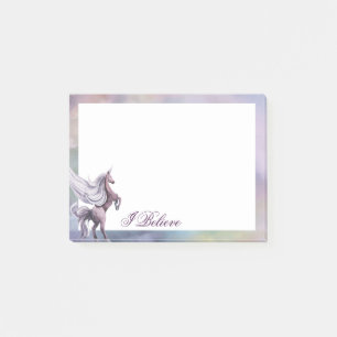 Unicorn Magic   Colorful Pastel Fantasy Watercolor Post-it Notes