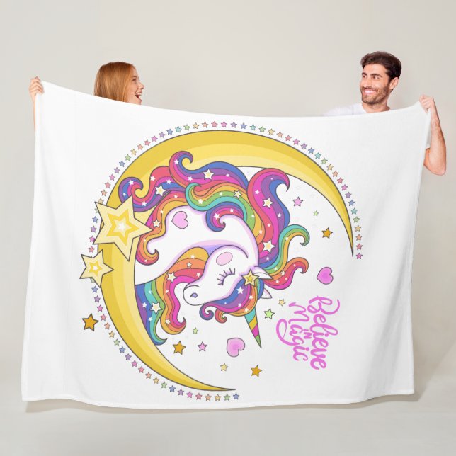 Unicorn Magic Fleece Blanket (In Situ)