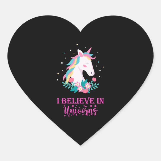 UNICORN MAGIC       HEART STICKER (Front)