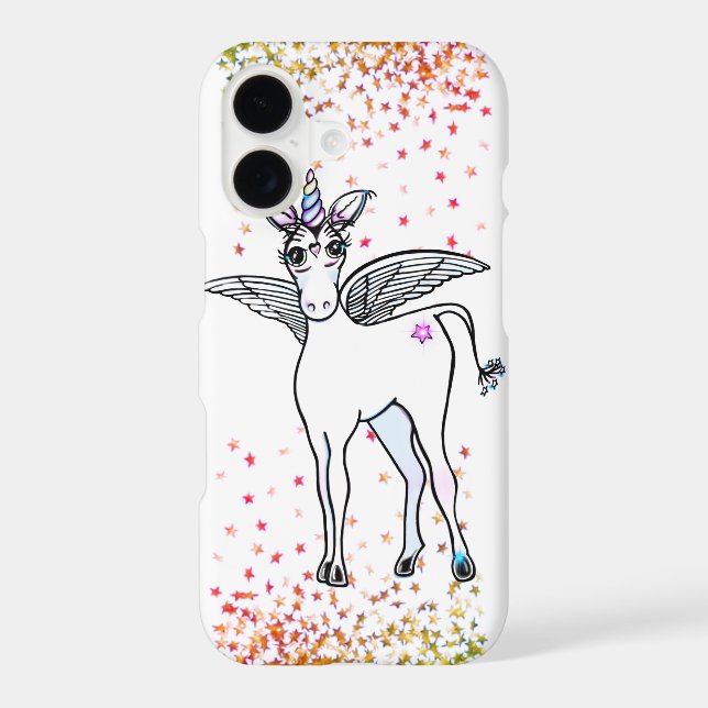 Unicorn magic iphone case (Back)