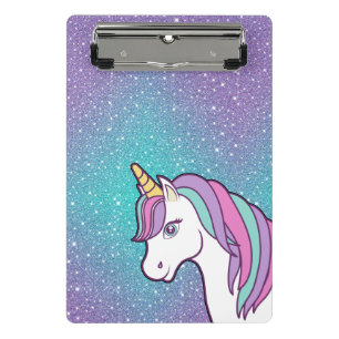 Unicorn magic mini clipboard