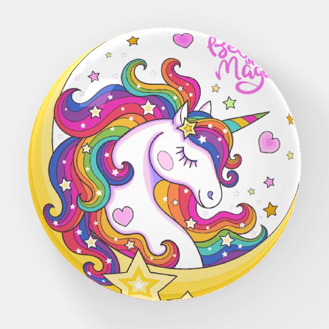 Unicorn Magic Paperweight (Front)