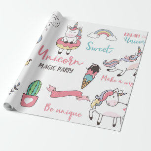 Unicorn Magic Party Wrapping Paper