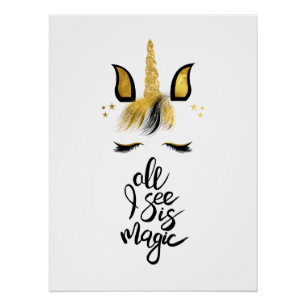 Unicorn Magic Quote Poster