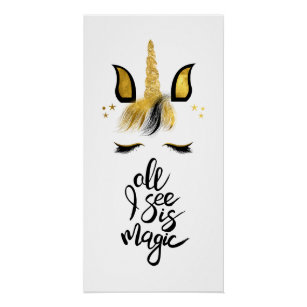 the golden unicorn posters photo prints zazzle