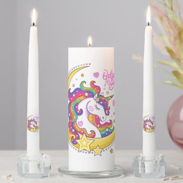 Unicorn Magic Unity Candle Set (In Situ)