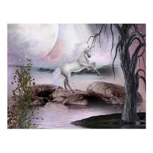 Unicorn Magical Beauty Postcard | Zazzle