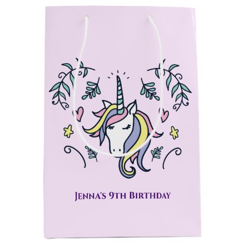 Unicorn Magical Birthday Medium Gift Bag