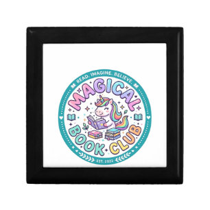 Unicorn Magical Book Club Funny Shirt Graphic_1 Gift Box