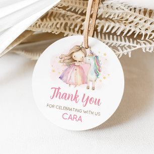 Unicorn Magical Day Birthday Party Favor Tags