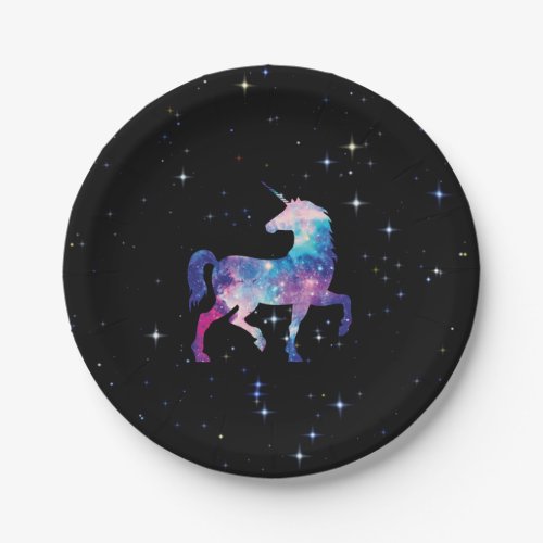 Unicorn Magical Galaxy Paper Plates