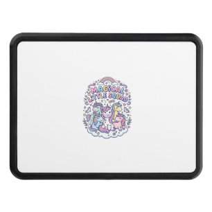 Unicorn Magical Little Squad Graphic Design Produc Hitch Cover