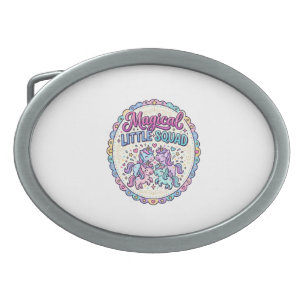 Unicorn Magical Little Squad POD Ready Apparel Gra Belt Buckle