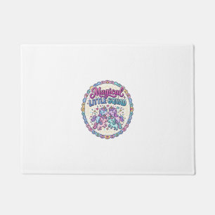 Unicorn Magical Little Squad POD Ready Apparel Gra Doormat