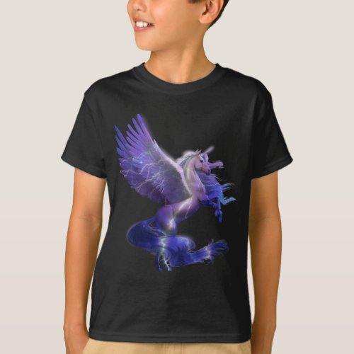 Unicorn Magical Mystical Purple Unicorn Pegasus Gi T_Shirt