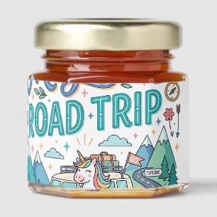 Unicorn Magical Road Trip Print Ready POD Artwork_ Honey Jar Favors