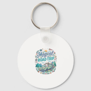 Unicorn Magical Road Trip Print Ready POD Artwork_ Keychain