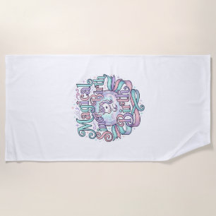 Unicorn Magical Since Birth Original Graphic Tee D Beach Towel