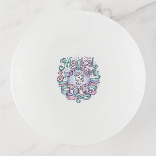 Unicorn Magical Since Birth Original Graphic Tee D Trinket Tray