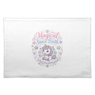 Unicorn Magical Since Birth Print Ready POD Artwor Cloth Placemat