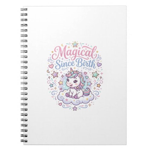 Unicorn Magical Since Birth Print Ready POD Artwor Notebook