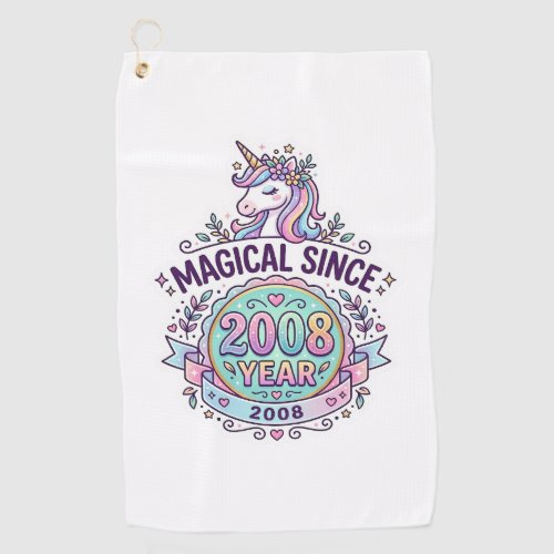 Unicorn Magical Since Year Graphic Design Zazzle D Golf Towel