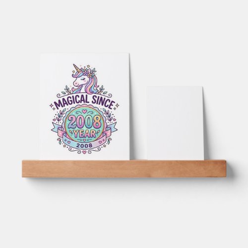 Unicorn Magical Since Year Graphic Design Zazzle D Picture Ledge
