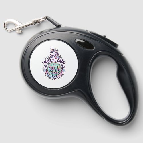 Unicorn Magical Since Year Graphic Design Zazzle D Retractable Pet Leash
