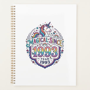 Unicorn Magical Since Year Trendy Print on Demand  Planner