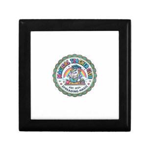 Unicorn Magical Teacher Club Funny Cute Gift Desig Box