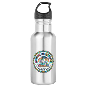 Unicorn Magical Teacher Club Funny Cute Gift Desig Stainless Steel Water Bottle