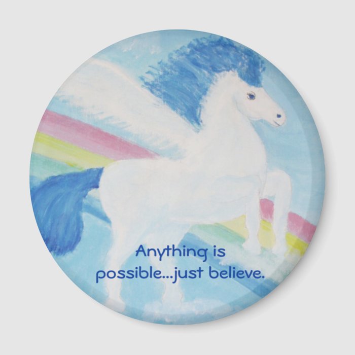 Unicorn Magnet Anything is possiblejust believe