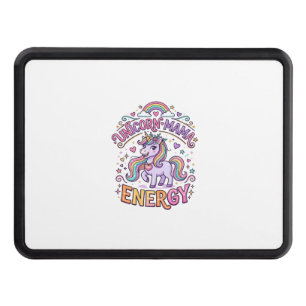 Unicorn Mama Energy Colorful Zazzle Design_1 Hitch Cover