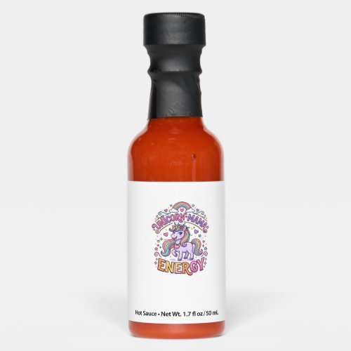 Unicorn Mama Energy Colorful Zazzle Design_1 Hot Sauces