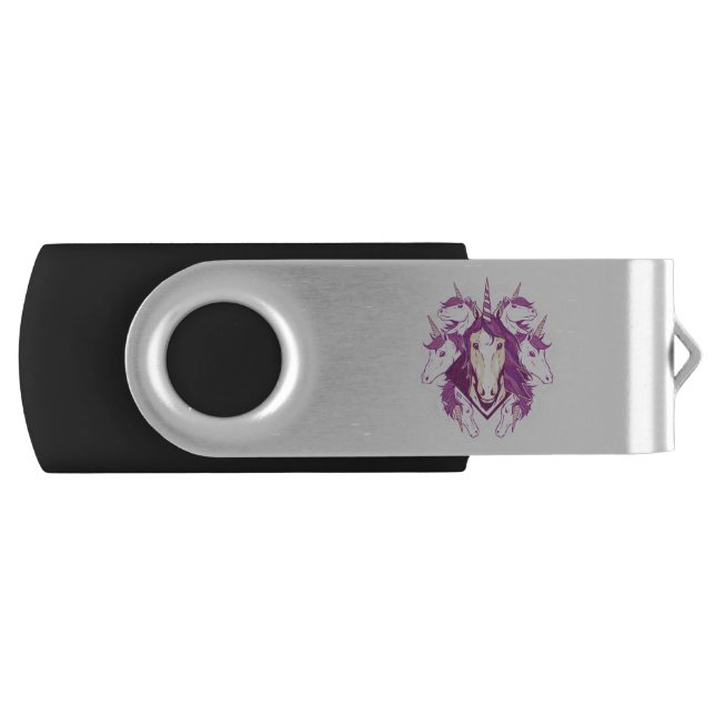 Unicorn mandala flash drive (Front)