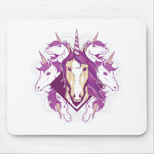 Unicorn mandala mouse pad
