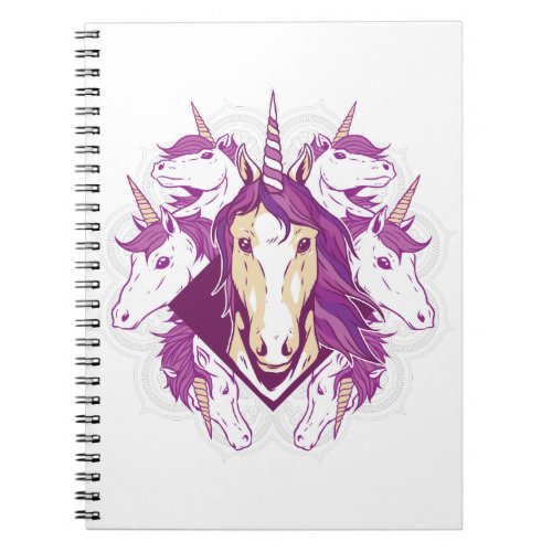 Unicorn mandala notebook