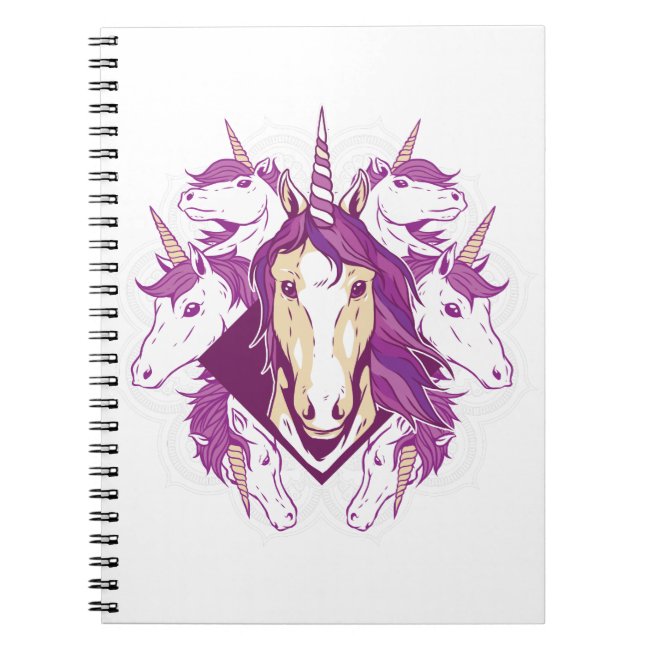 Unicorn mandala notebook