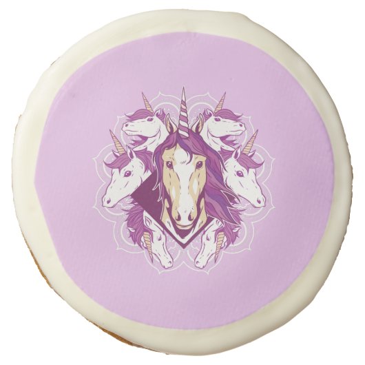 Unicorn Mandala Sugar Cookie (Front)