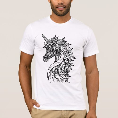 Unicorn Mandala T_Shirt